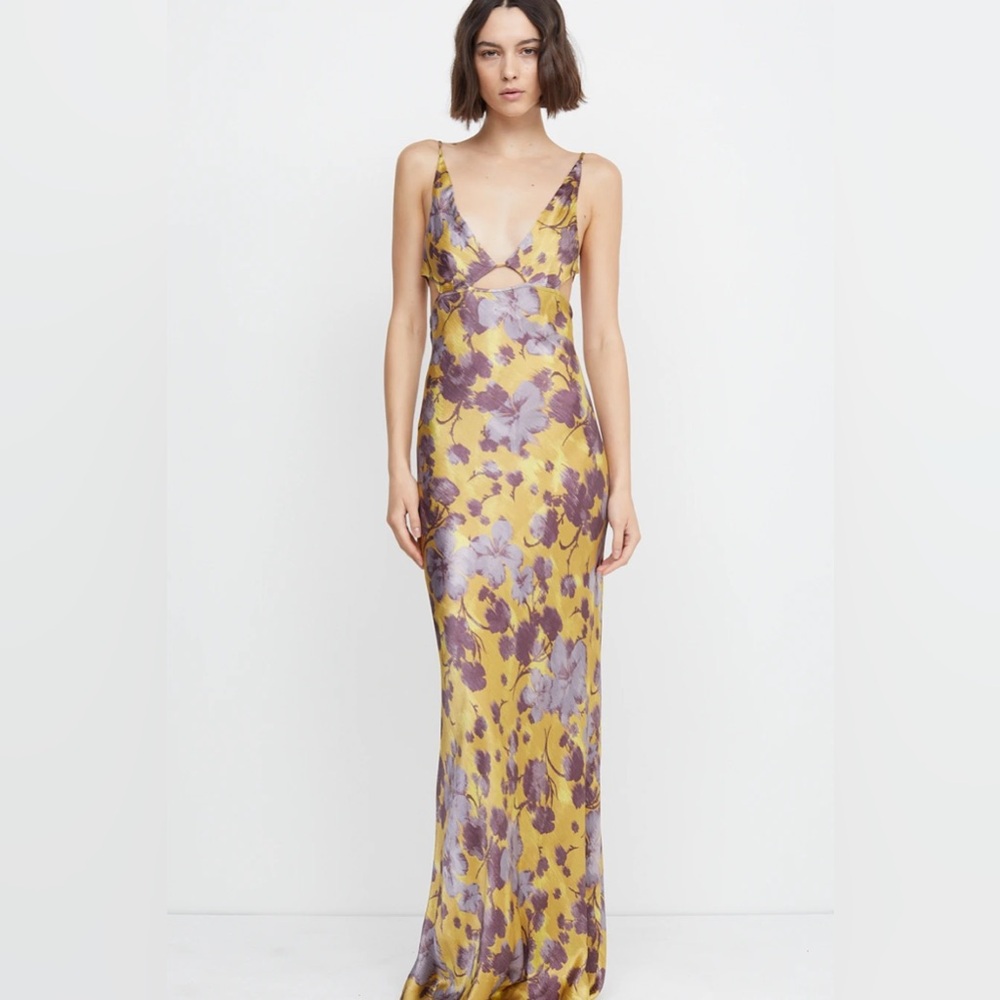 Bec + Bridge Indi Maxi Strappy Floral Maxi Dress US 2/AU 6
